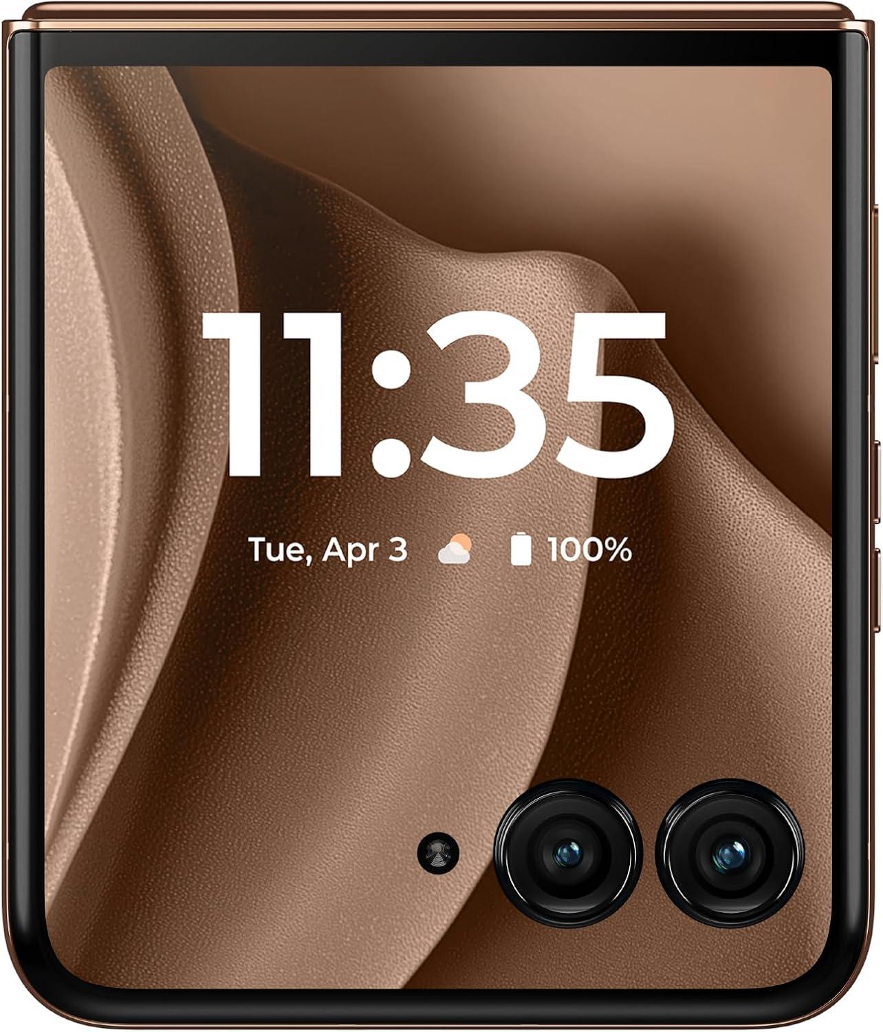 imageMotorola Razr 2025  Unlocked  Made for US 12256GB  50MP Camera  Pantone Mocha Mousse