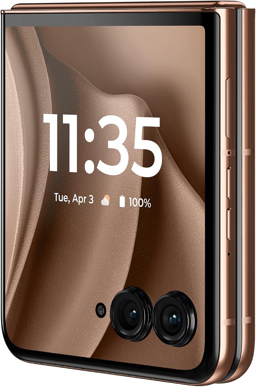 imageMotorola Razr 2025  Unlocked  Made for US 12256GB  50MP Camera  Pantone Mocha Mousse