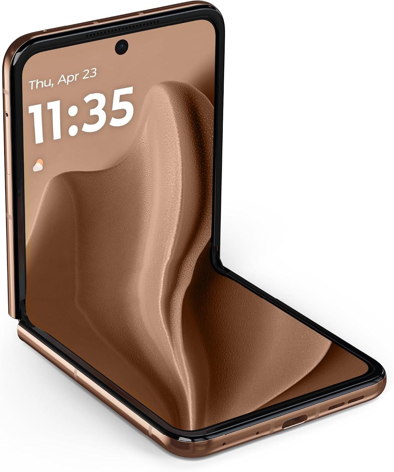 imageMotorola Razr 2025  Unlocked  Made for US 12256GB  50MP Camera  Pantone Mocha Mousse