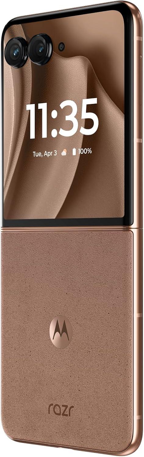 imageMotorola Razr 2025  Unlocked  Made for US 12256GB  50MP Camera  Pantone Mocha Mousse