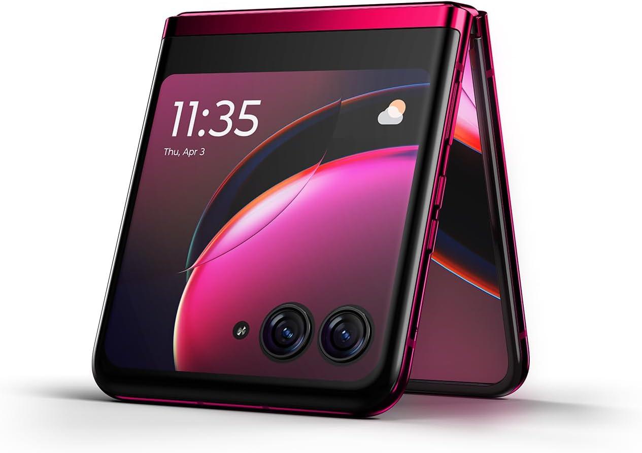 imageMotorola razr  2023  Unlocked  Made for US 8256  32 MPCamera Black 7395x17083x699mmMagenta