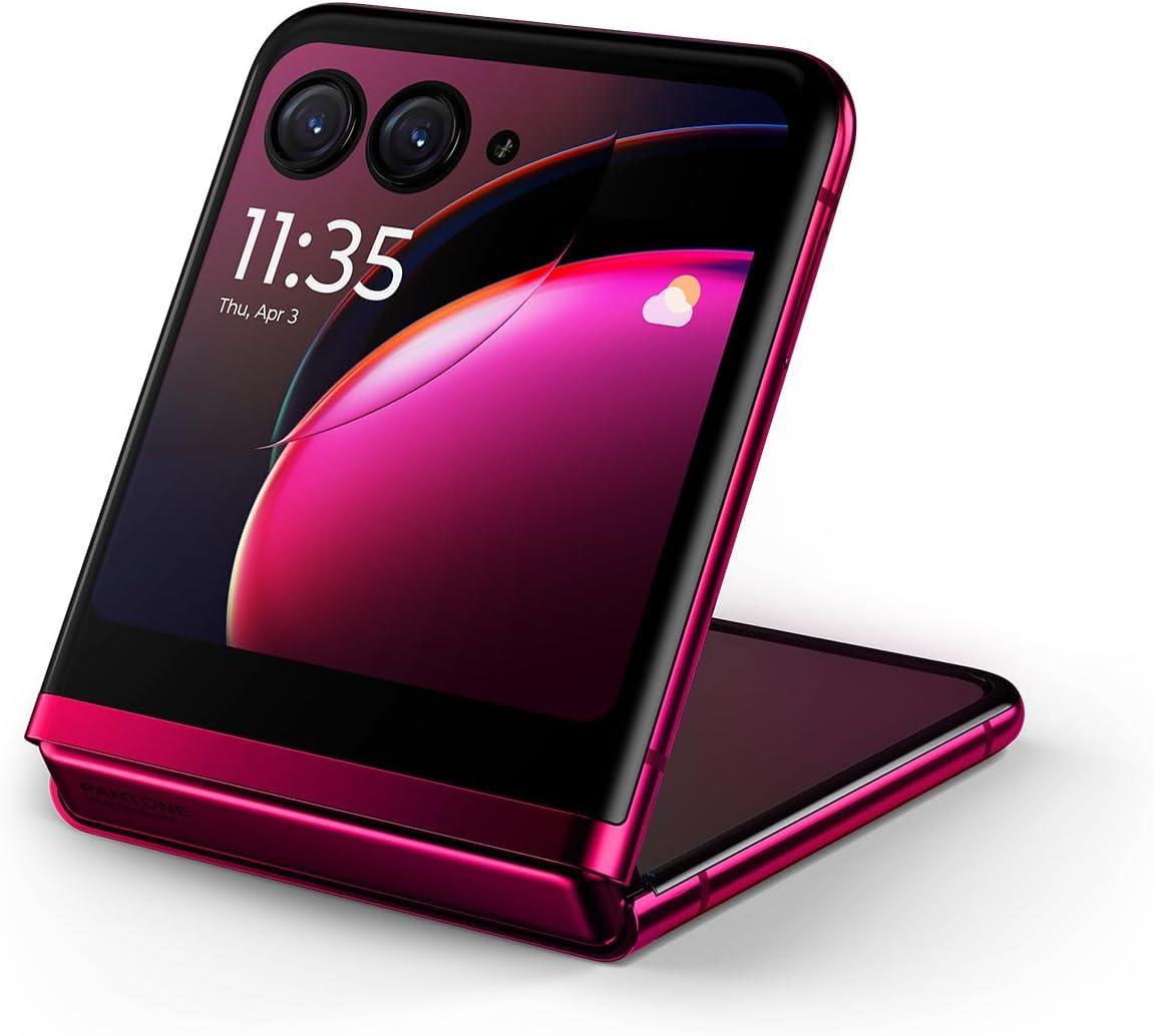 imageMotorola razr  2023  Unlocked  Made for US 8256  32 MPCamera Black 7395x17083x699mmMagenta