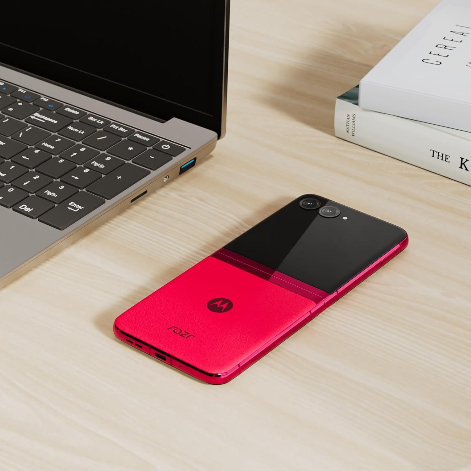 imageMotorola razr  2023  Unlocked  Made for US 8256  32 MPCamera Black 7395x17083x699mmMagenta