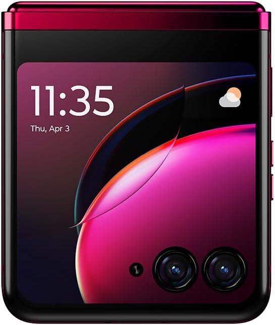 imageMotorola razr  2023  Unlocked  Made for US 8256  32 MPCamera Black 7395x17083x699mmMagenta