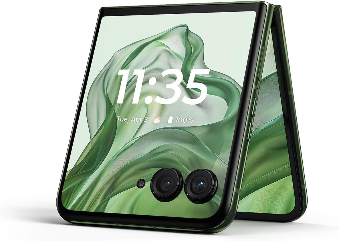 imageMotorola razr  2024  Unlocked  Made for US 12256  50MP Camera  Spring GreenSpring Green