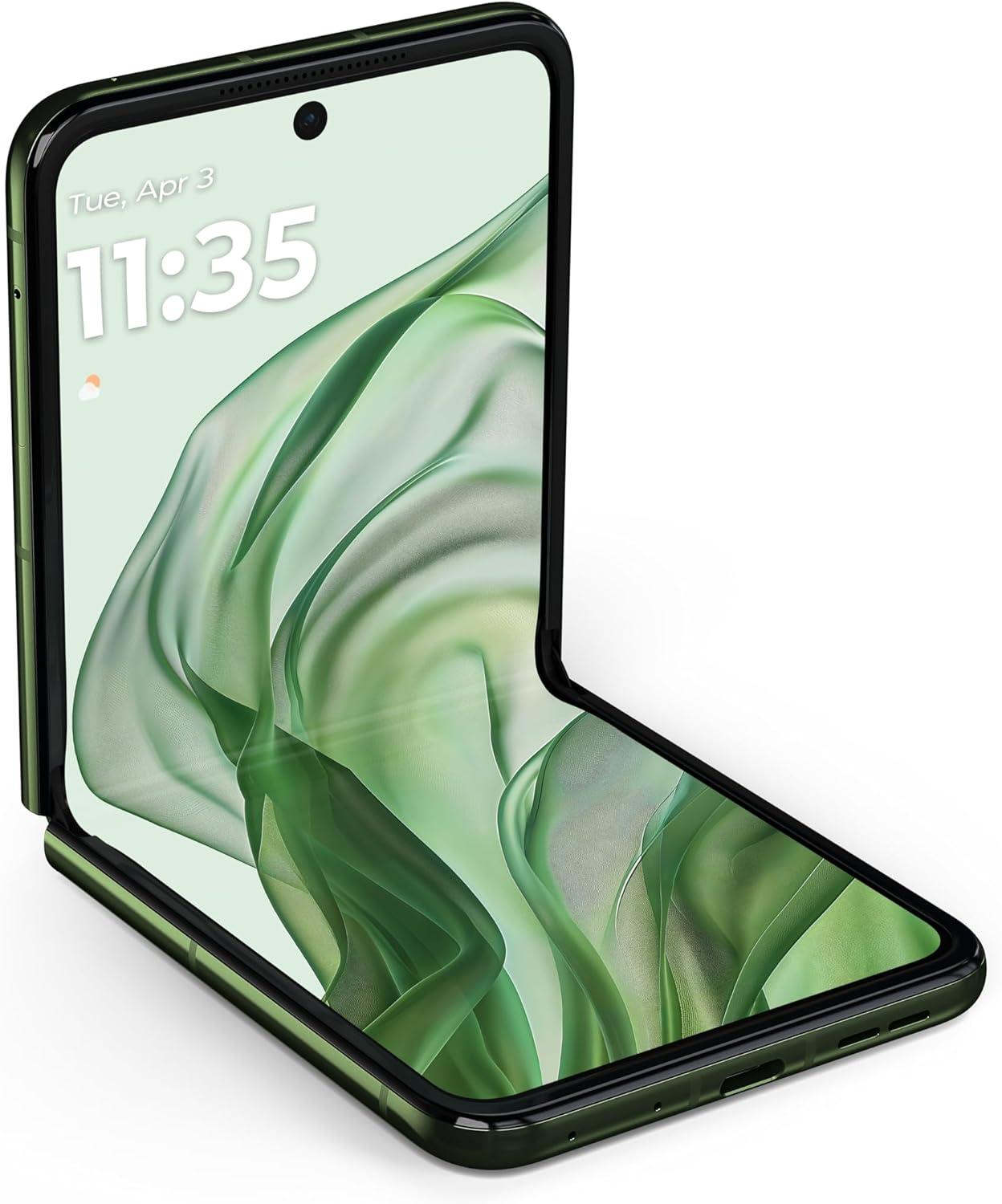 imageMotorola razr  2024  Unlocked  Made for US 12256  50MP Camera  Spring GreenSpring Green