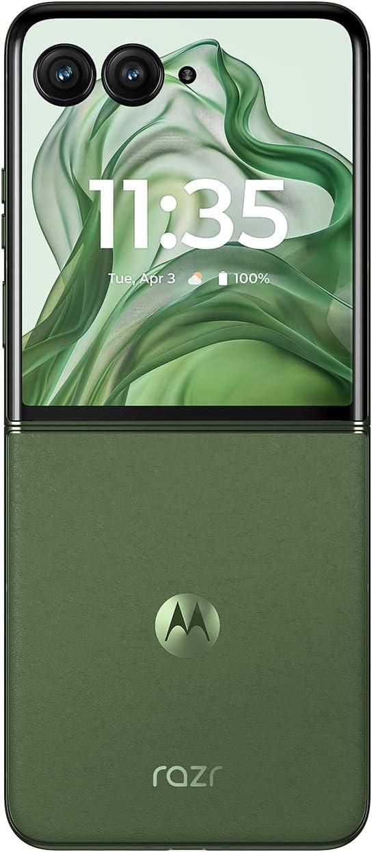 imageMotorola razr  2024  Unlocked  Made for US 12256  50MP Camera  Spring GreenSpring Green