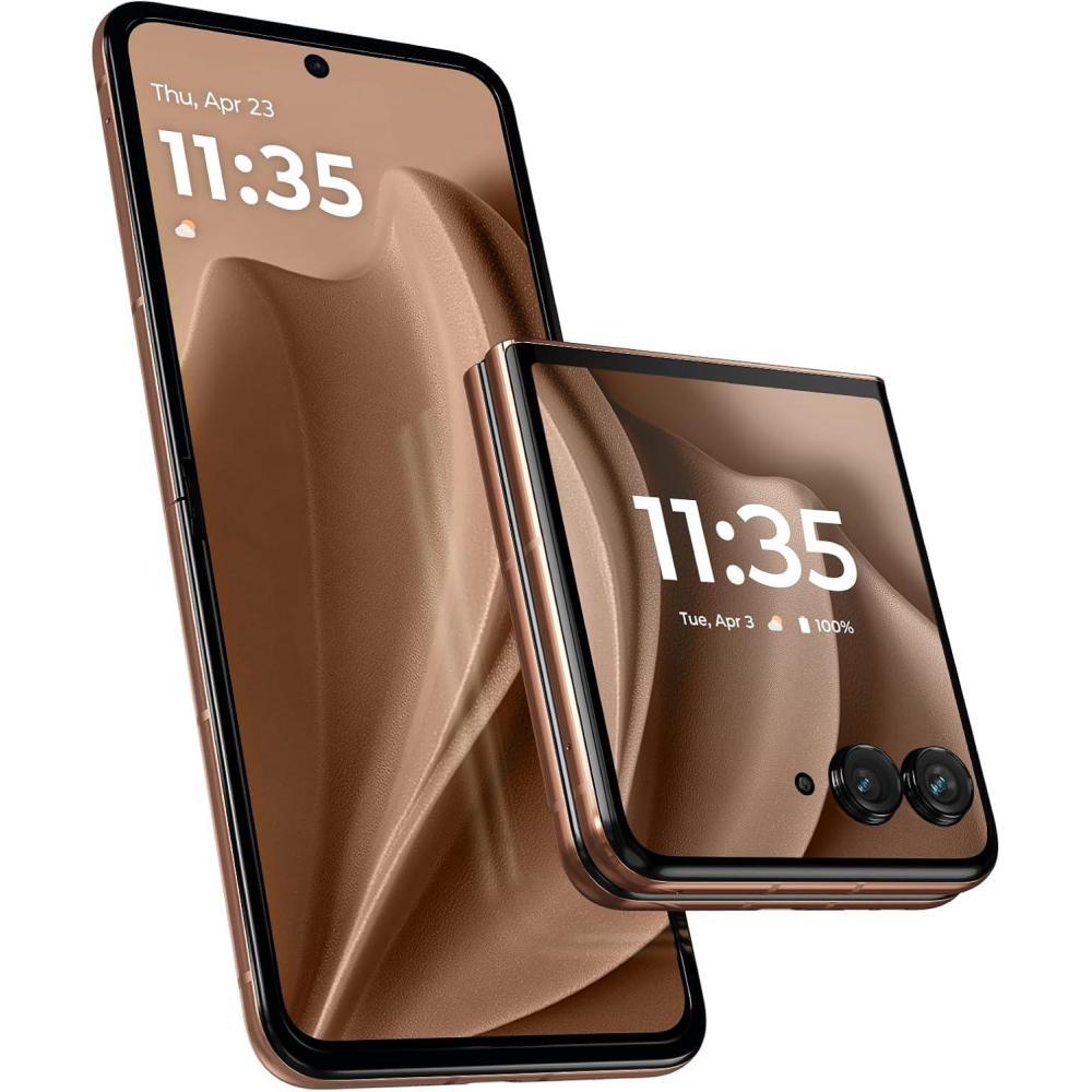 imageMotorola Razr 2025  Unlocked  Made for US 12256GB  50MP Camera  Pantone Mocha Mousse