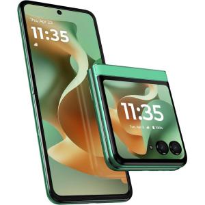 imageMotorola Razr 2025  Unlocked  Made for US 8256GB  50MP Camera  Pantone Lightest SkyPantone Spring Bud